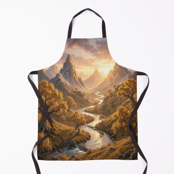 Item preview, Mystic Golden Valley with Light, Mountains and Autumn Energy designed and sold by FotoworldEdel.