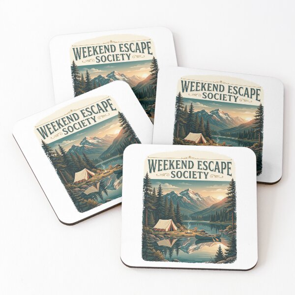 Item preview, Weekend Escape Society - Vintage Nature and Camping Adventure Design designed and sold by PGRprint.