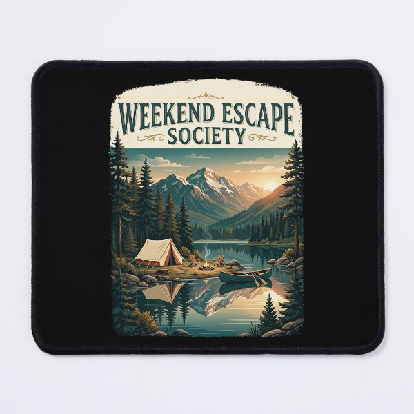 Item preview, Weekend Escape Society - Vintage Nature and Camping Adventure Design designed and sold by PGRprint.