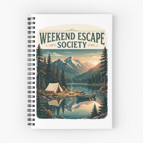 Item preview, Weekend Escape Society - Vintage Nature and Camping Adventure Design designed and sold by PGRprint.