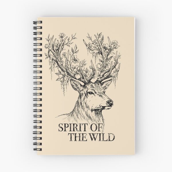 Item preview, Flowering Antler Spirit Stag - Enchanted Forest designed and sold by bapupa.