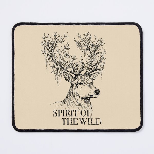 Item preview, Flowering Antler Spirit Stag - Enchanted Forest designed and sold by bapupa.