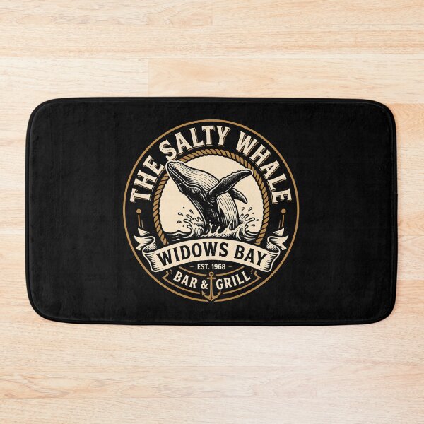 Item preview, Widow's Bay Horror Aesthetic Retro Travel Art, The Salty Whale designed and sold by trailblazer-tee.