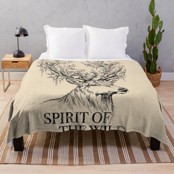 Item preview, Flowering Antler Spirit Stag - Enchanted Forest designed and sold by bapupa.
