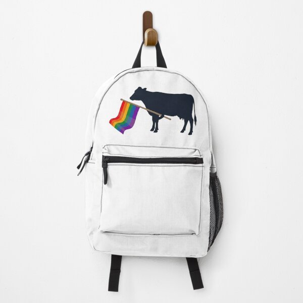 Item preview, Pride Cow Carrying Rainbow Flag – Love, Equality and Acceptance Colorful Cow Design designed and sold by Trendesigne.