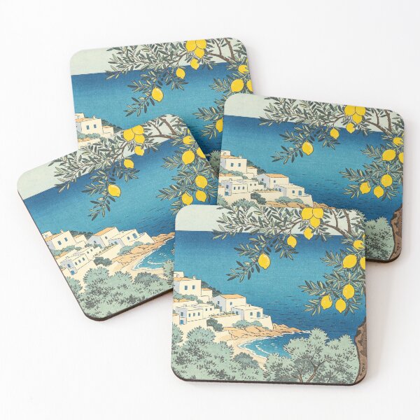 Item preview, Olive Lemon Coastal View designed and sold by synthoso.