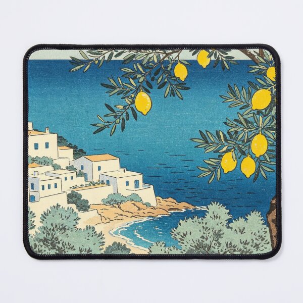 Item preview, Olive Lemon Coastal View designed and sold by synthoso.