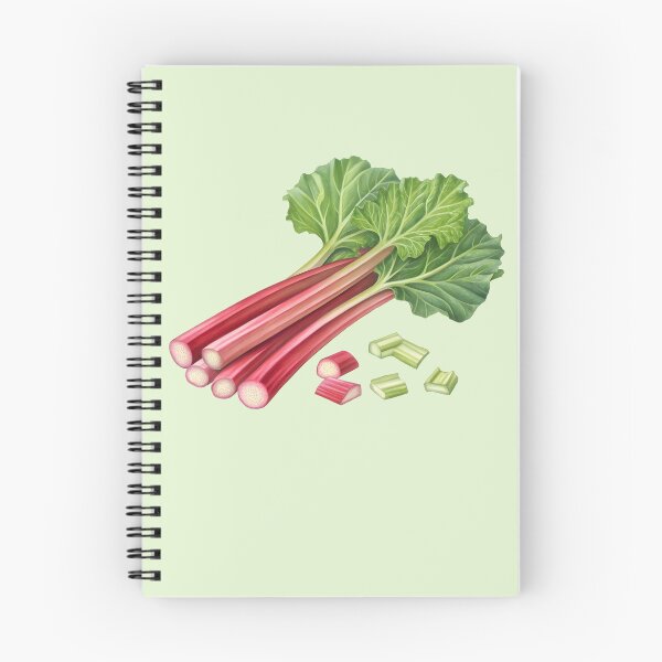 Item preview, Fresh Rhubarb Stalks and Cut Pieces – Isolated Cutout Botanical Food Image designed and sold by EmeraldeaArt.