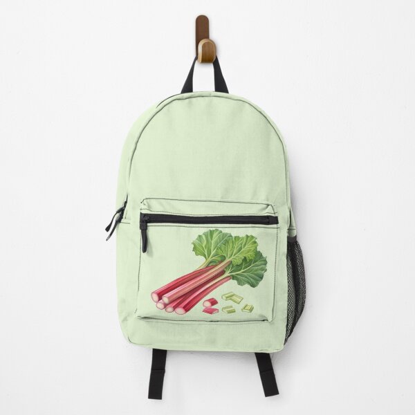 Item preview, Fresh Rhubarb Stalks and Cut Pieces – Isolated Cutout Botanical Food Image designed and sold by EmeraldeaArt.