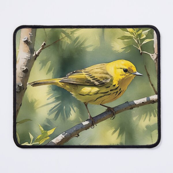 Item preview, Yellow Warbler Watercolor Wildlife Bird Art designed and sold by MaverlyShop.