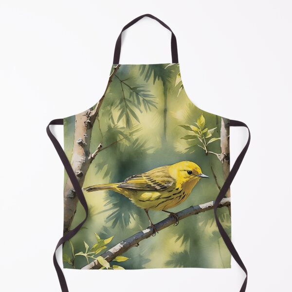 Item preview, Yellow Warbler Watercolor Wildlife Bird Art designed and sold by MaverlyShop.