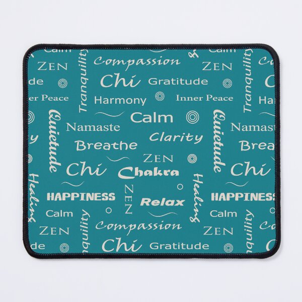 Item preview, Mindfulness and Wellbeing Words Typographic Design designed and sold by CreativeBridge.