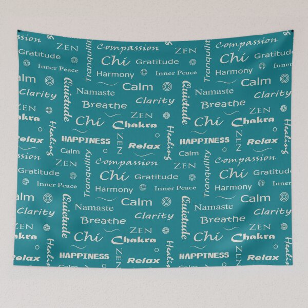 Item preview, Mindfulness and Wellbeing Words Typographic Design designed and sold by CreativeBridge.