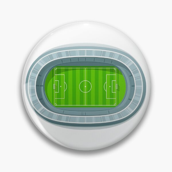Item preview, Soccer Stadium Top View — Football Pitch Aerial Field Art Print designed and sold by icemanphotos.