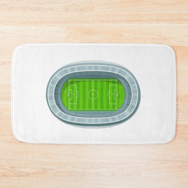Item preview, Soccer Stadium Top View — Football Pitch Aerial Field Art Print designed and sold by icemanphotos.