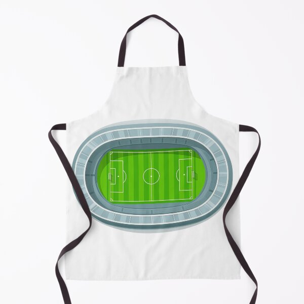 Item preview, Soccer Stadium Top View — Football Pitch Aerial Field Art Print designed and sold by icemanphotos.