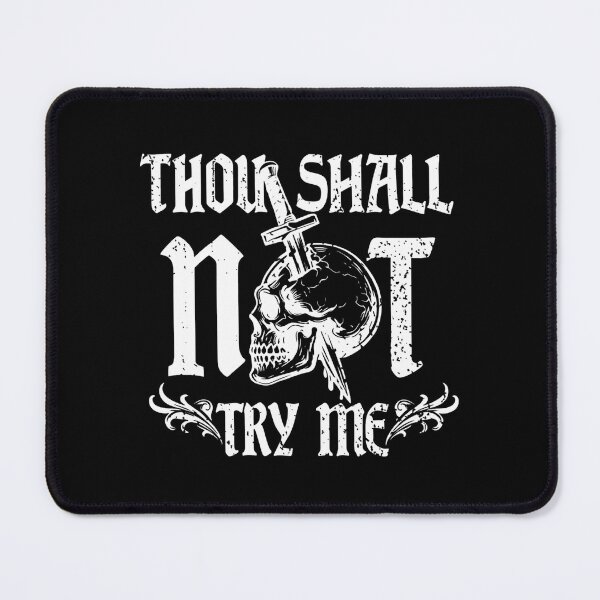 Item preview, Thou Shall Not Try Me Skull and Sword Distressed Vintage Design designed and sold by haitrieuic96.