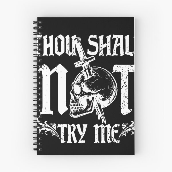 Item preview, Thou Shall Not Try Me Skull and Sword Distressed Vintage Design designed and sold by haitrieuic96.