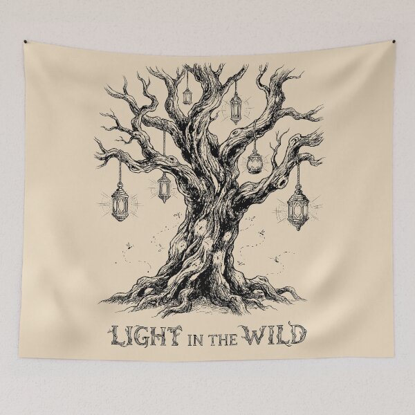 Item preview, Shadowed Lantern Ancient Oak - Enchanted Forest designed and sold by bapupa.