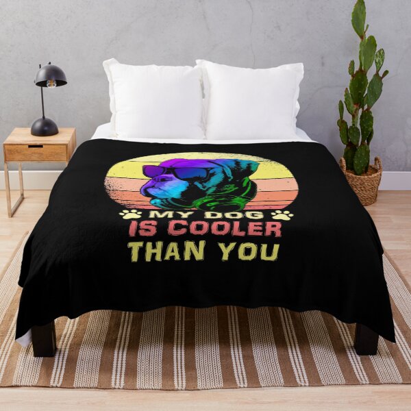 Item preview, My Dog Is Cooler Than You Retro Sunset Dog Lover designed and sold by marke770.