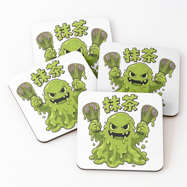 Item preview, Cute Japanese Matcha Green Tea Monster designed and sold by Studio Cozy.