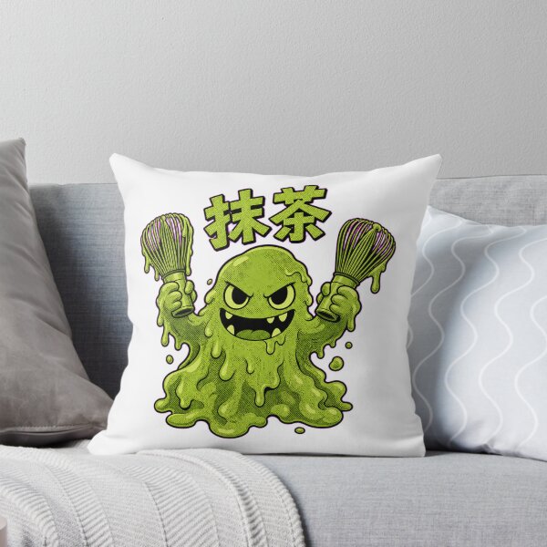 Item preview, Cute Japanese Matcha Green Tea Monster designed and sold by Studio Cozy.