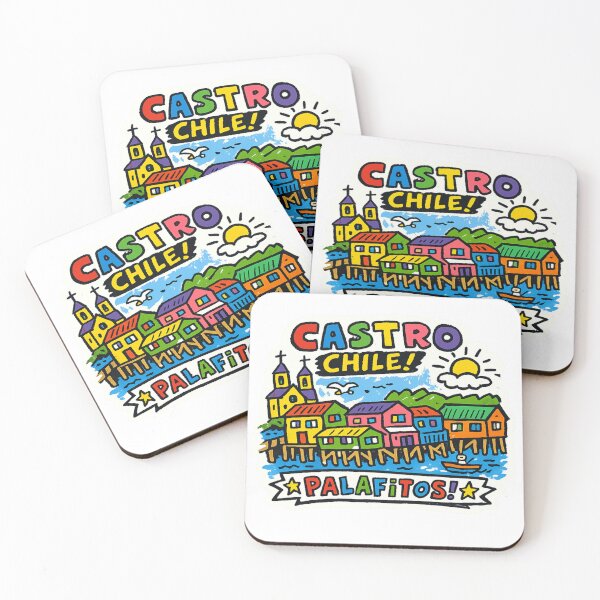 Item preview, Castro Chile Waterfront Sticker designed and sold by Imaginarium of Chaos falcon88 .
