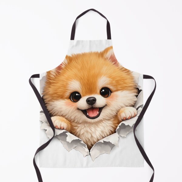 Item preview, Cute Pomeranian Tearing Through Paper – Funny Fluffy Dog Burst Art | Pomeranian Lover Gift designed and sold by irfanshikh.