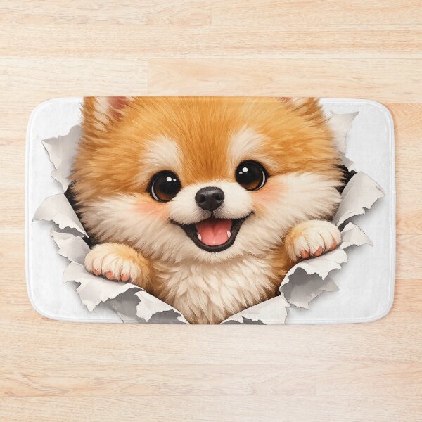 Item preview, Cute Pomeranian Tearing Through Paper – Funny Fluffy Dog Burst Art | Pomeranian Lover Gift designed and sold by irfanshikh.