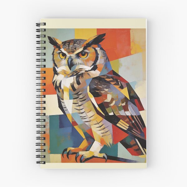 Item preview, Abstract Owl Portrait – Modern Abstract Wildlife Art designed and sold by ARbyCharlie.