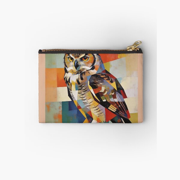Item preview, Abstract Owl Portrait – Modern Abstract Wildlife Art designed and sold by ARbyCharlie.