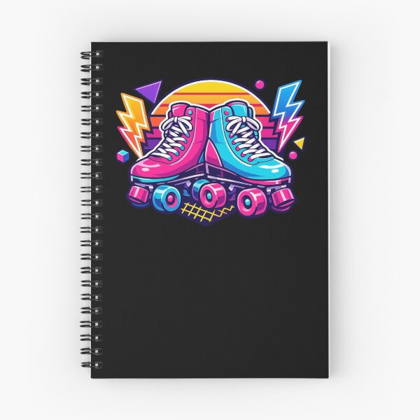 Item preview, Neon Roller Skates — 80s Synthwave Badge Sticker designed and sold by Timeless Junction.