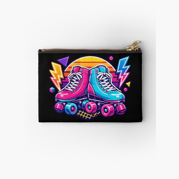 Item preview, Neon Roller Skates — 80s Synthwave Badge Sticker designed and sold by Timeless Junction.