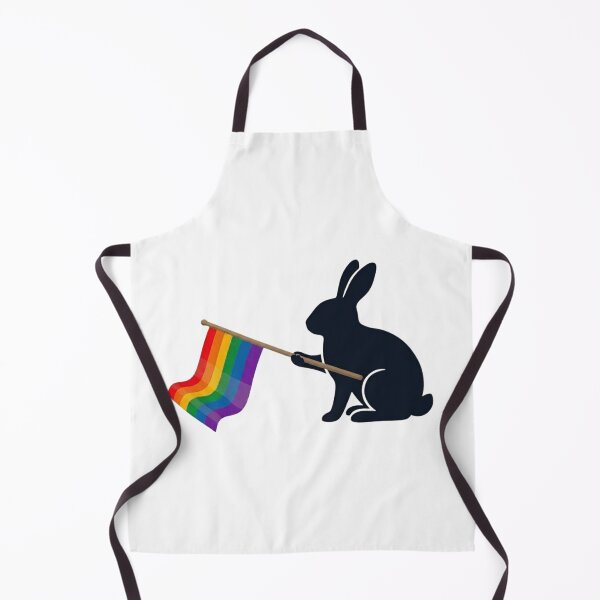 Item preview, Pride Rabbit Carrying Rainbow Flag – Love, Equality and Acceptance Colorful Rabbit Design designed and sold by Trendesigne.