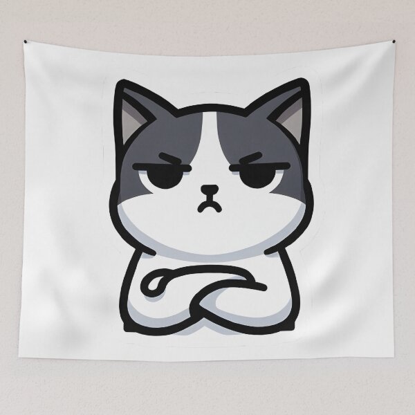 Item preview, Judgemental Cat — Unimpressed Cat Sticker designed and sold by tommysworks.