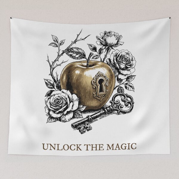 Item preview, Golden Apple Key Secret - Fairytale Aesthetic designed and sold by bapupa.