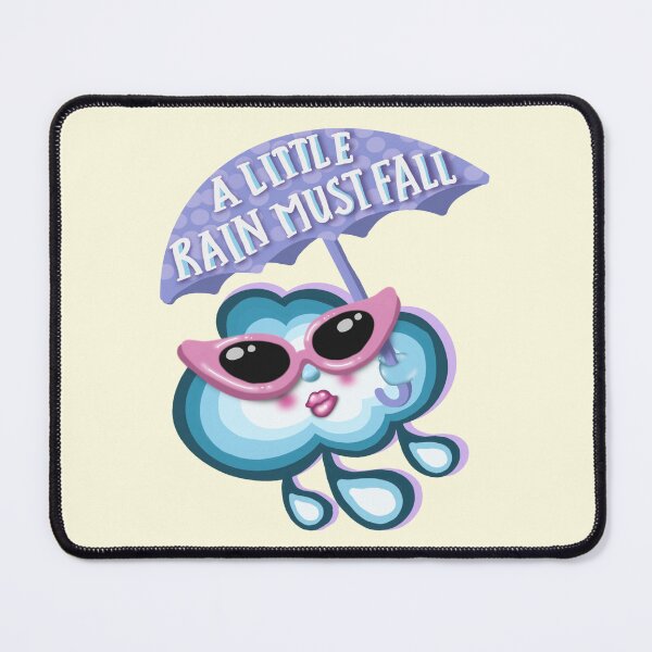 Item preview, A little rain must fall raincloud with umbrella designed and sold by MsBrillMakes.