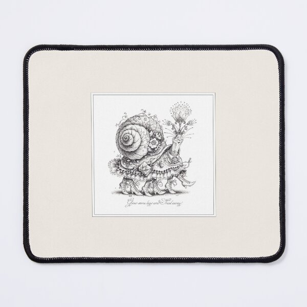 Item preview, Snail Away! "Antique White" designed and sold by DrolmaRinArt.