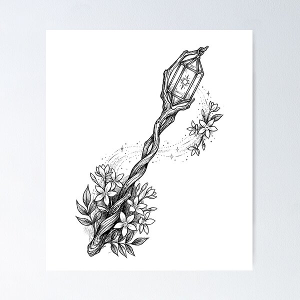 Item preview, Star-Catcher’s Silver Wand - Fairytale Aesthetic designed and sold by bapupa.
