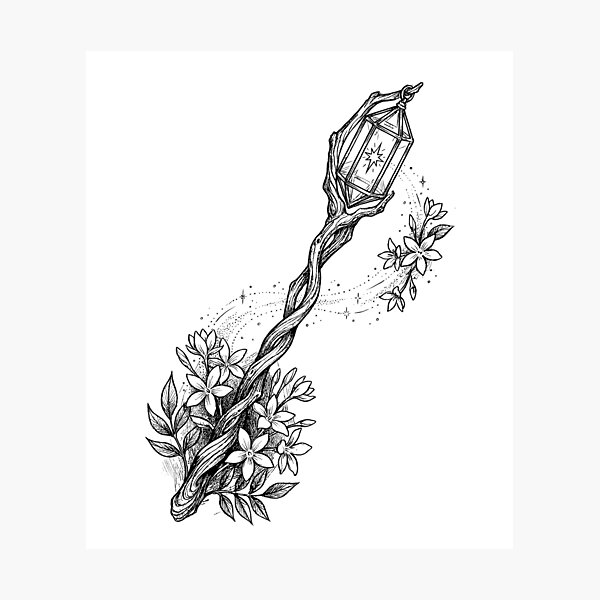 Item preview, Star-Catcher’s Silver Wand - Fairytale Aesthetic designed and sold by bapupa.