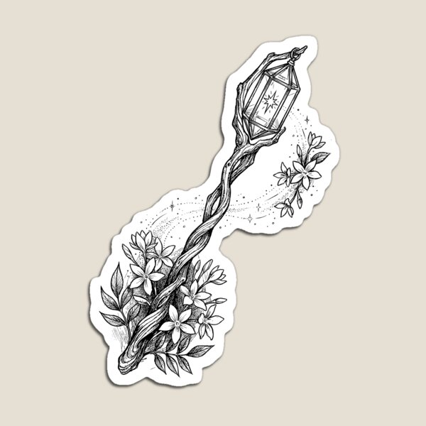 Item preview, Star-Catcher’s Silver Wand - Fairytale Aesthetic designed and sold by bapupa.