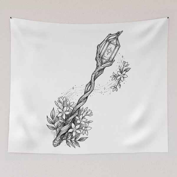 Item preview, Star-Catcher’s Silver Wand - Fairytale Aesthetic designed and sold by bapupa.