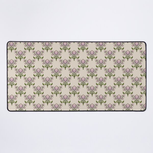 Item preview, Vintage Folk Floral Thistle Pattern | Elegant Botanical Cottagecore Art with Lavender Blooms and Green Leaves designed and sold by Almanzart.