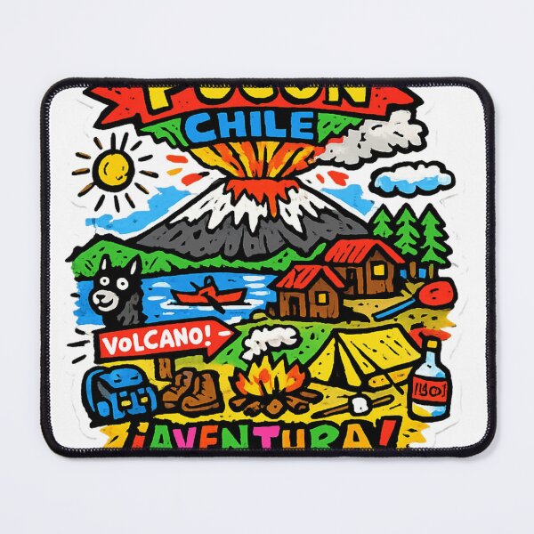 Item preview, Pucon Chile Volcano Sticker designed and sold by Imaginarium of Chaos falcon88 .
