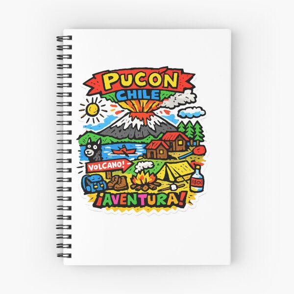 Item preview, Pucon Chile Volcano Sticker Souvenir Summer Edition designed and sold by Imaginarium of Chaos falcon88 .