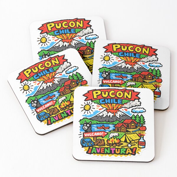 Item preview, Pucon Chile Volcano Sticker designed and sold by Imaginarium of Chaos falcon88 .