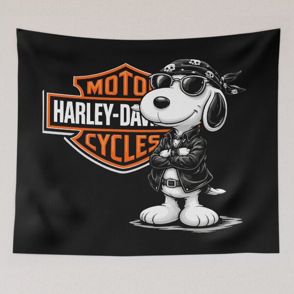 Item preview, Snoopy Harley Motorcycle Design designed and sold by EzequielBC.