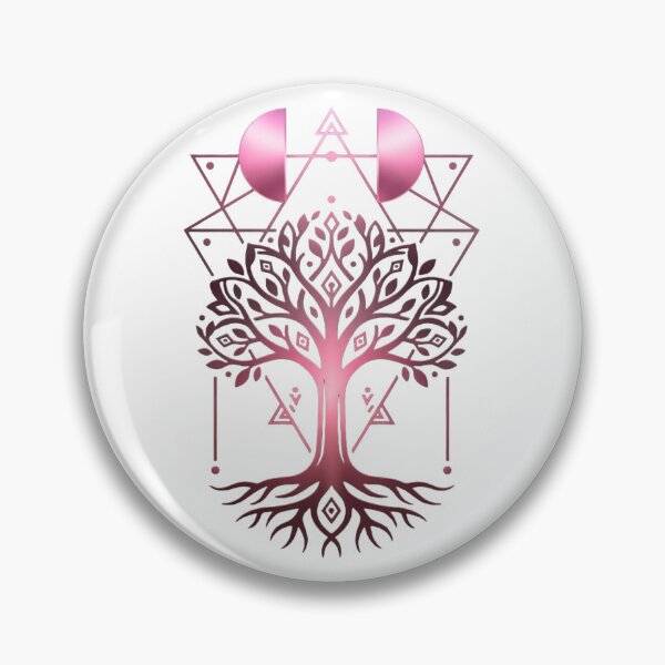 Item preview, Heart Tree – Pink Light & Geometric Harmony designed and sold by Herzbaumatelier.