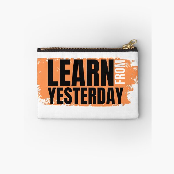 Item preview, Learn From Yesterday Motivational Quote | Self Improvement Vintage Grunge Typography designed and sold by DrimitStore.