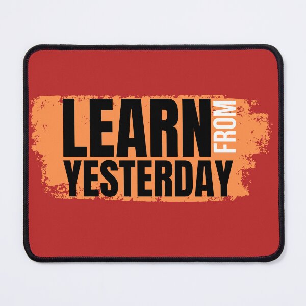 Item preview, Learn From Yesterday Motivational Quote | Self Improvement Vintage Grunge Typography designed and sold by DrimitStore.